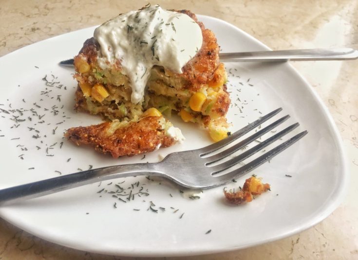 Corn and Zucchini Fritters (AKA I Found Love on a Hopeless Plate)