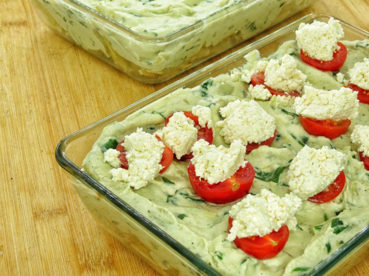 Spinach Artichoke Dip Pasta Bake