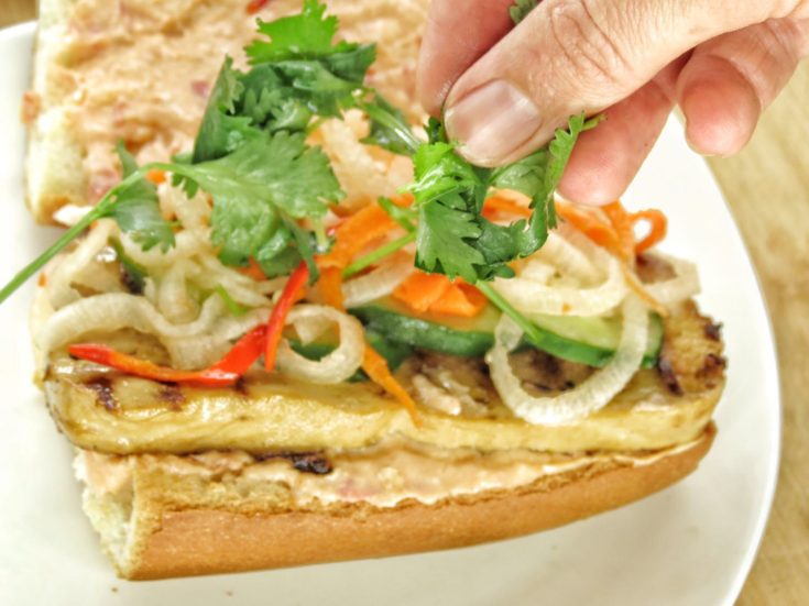Tofu Banh Mi Sandwich