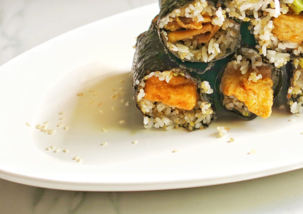 vegan temaki rolls